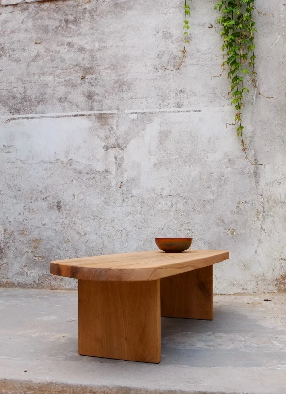 japandi boho couchtisch holz massiv