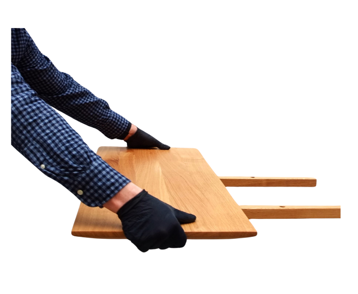 Echtholztisch aus Eiche massiv – mit Ansteckplatte für Familienfeste und Gäste