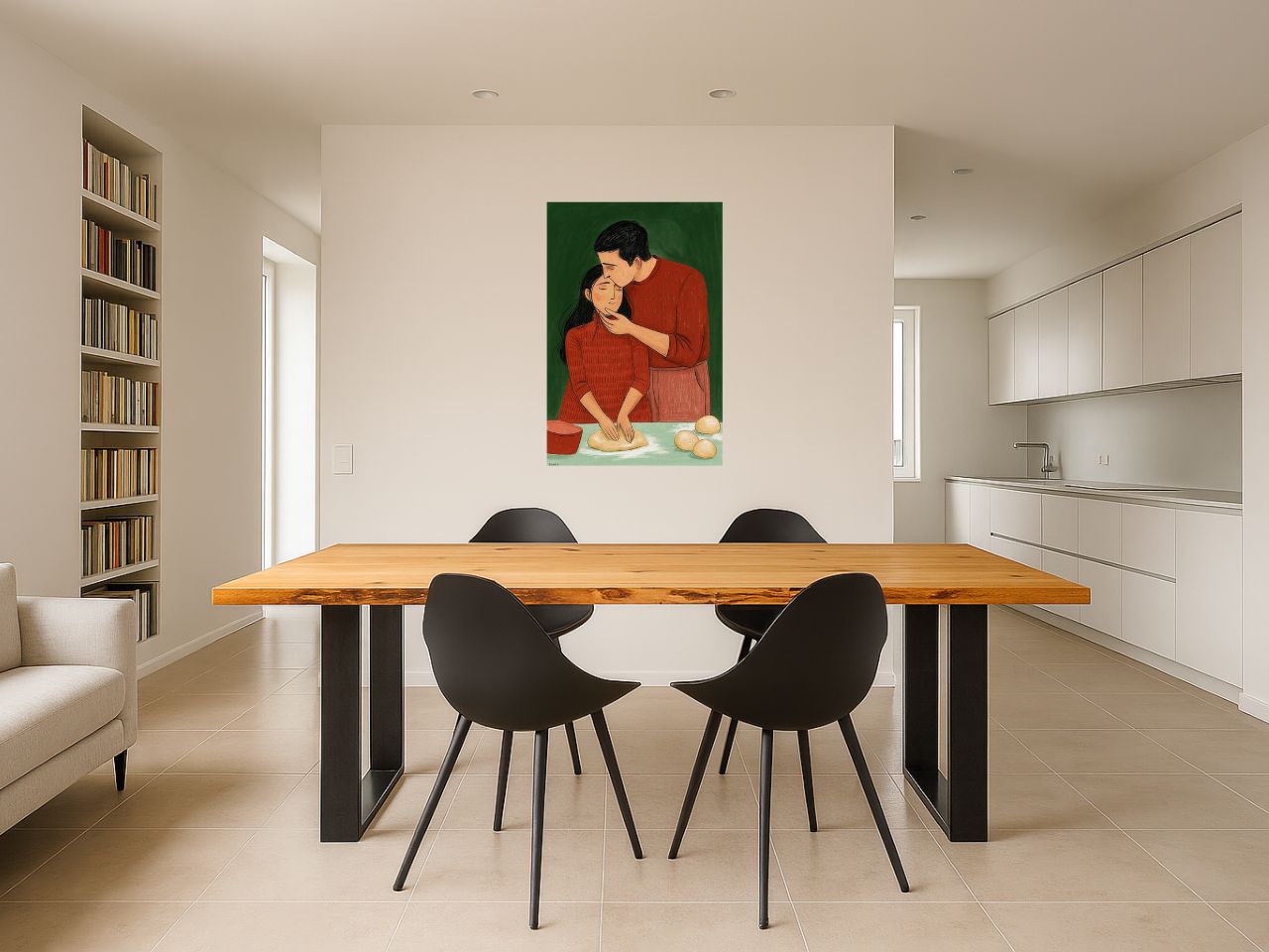 esstisch wildeiche mit baumkante 200x100cm modern design