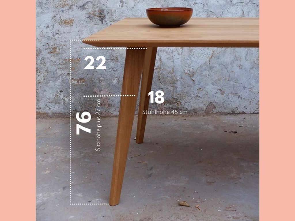 massivholztisch vom tischler nach maß kosten schweizer kante