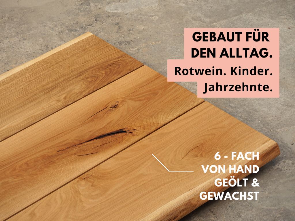 naturkante tisch unikat vom schreiner