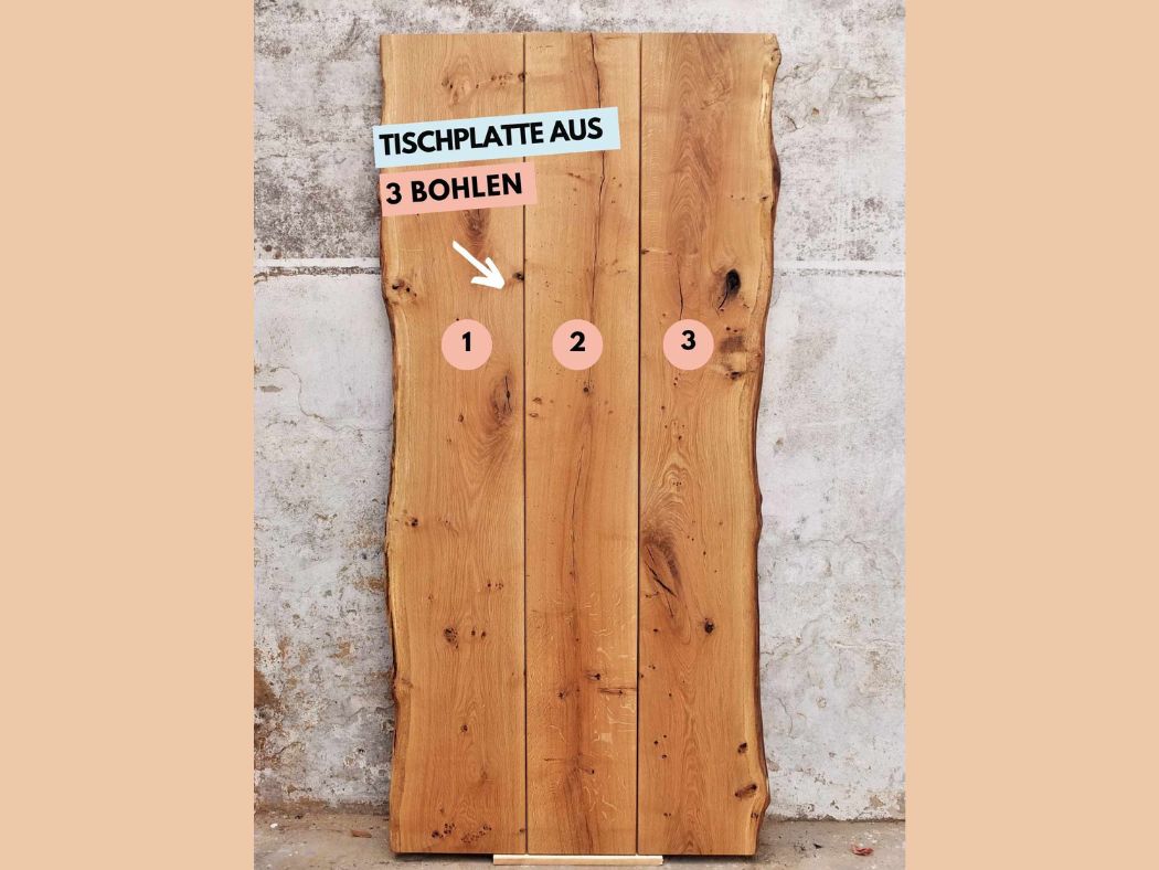 esstisch mit natürlicher waldkante wabi sabi tisch nach maß