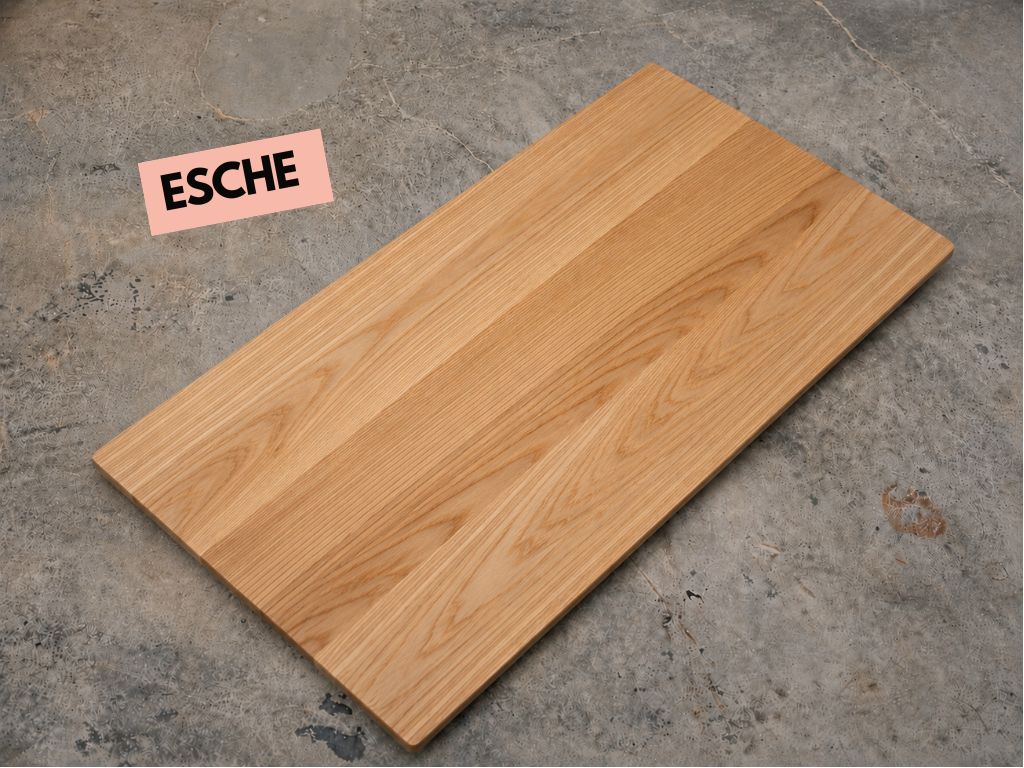 esstisch esche massiv vom schreiner mit schweizer kante minimal