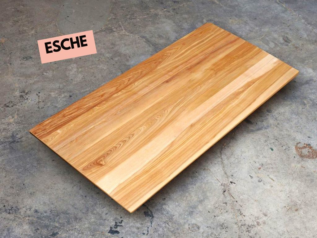 eschentisch esche massivholztisch nach maß mit schweizer kante direkt vom schreiner