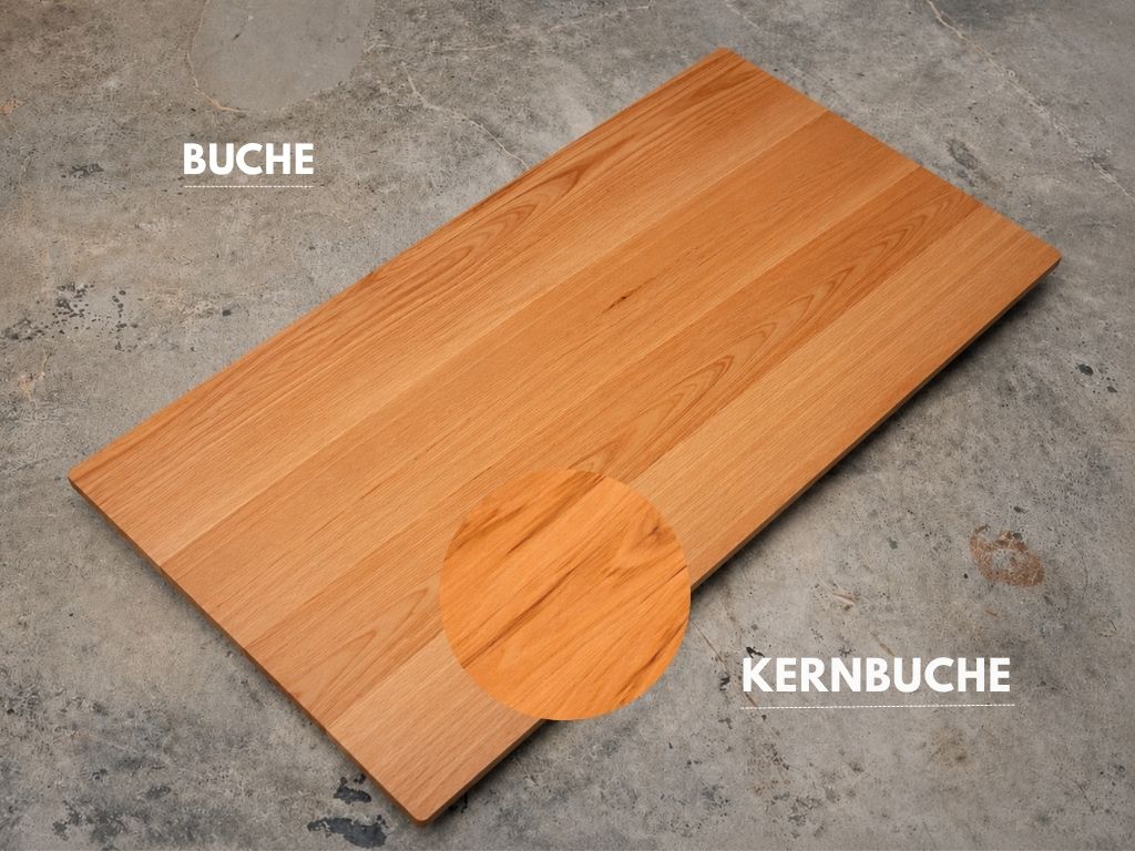 massivholztisch buche massiv oder kernbuche vom schreiner minimale schönheit