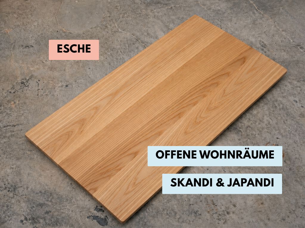 eschentisch massiv japandi stil