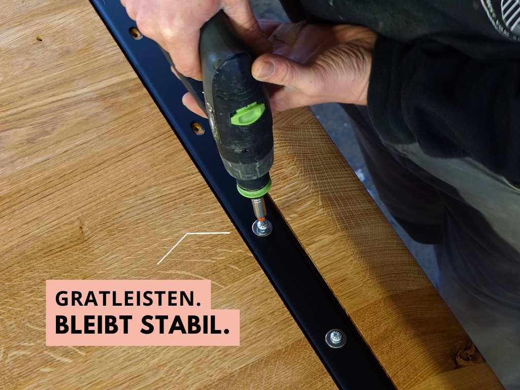 esstisch holz massiv mit schweizer kante filigran minimale schönheit vom schreiener in eiche, esche und kernbuche