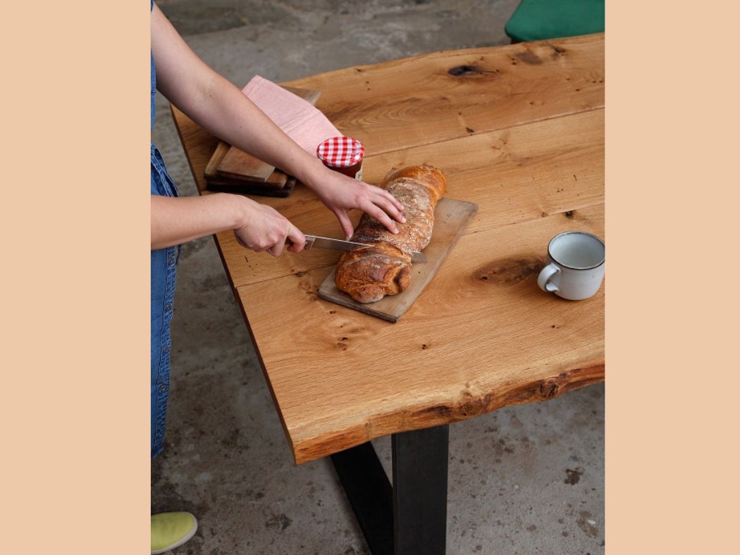 baumkantentisch hochwertig modern eiche esstisch direkt vom schreiner