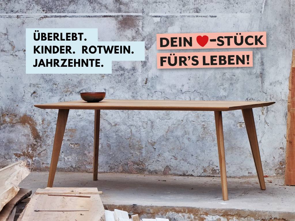 holztisch vom schreiner designertisch schönheit