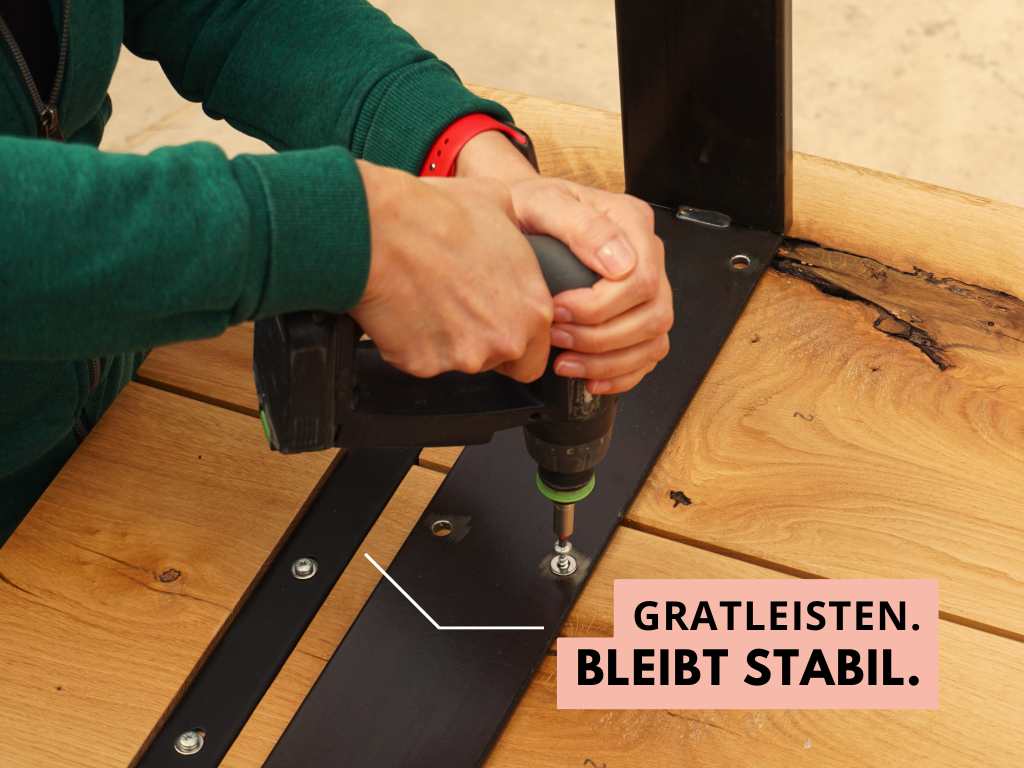esstisch mit baumkante hochwertig modern eiche vom schreiner