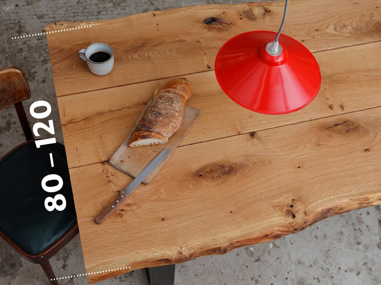 Wie viel Platz braucht eine Person an einem Massivholztisch?