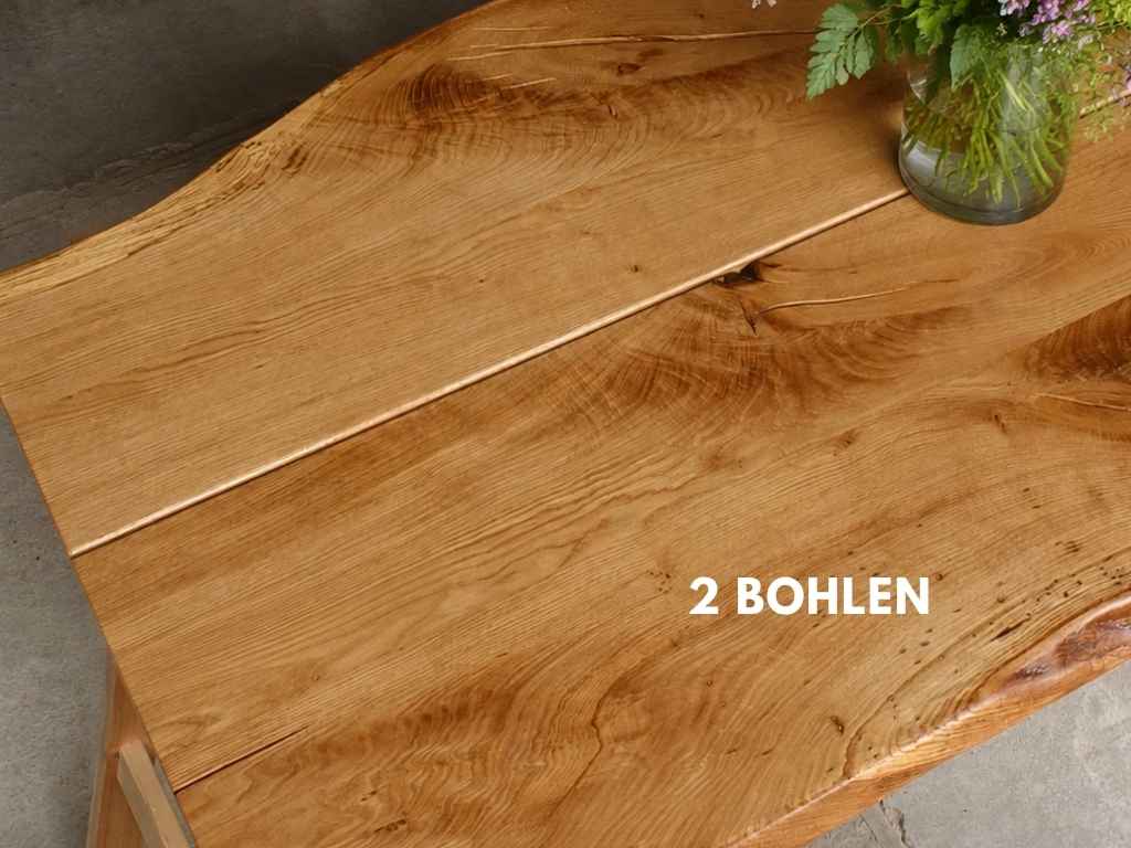 eichentisch aus einem stamm eiche massiv