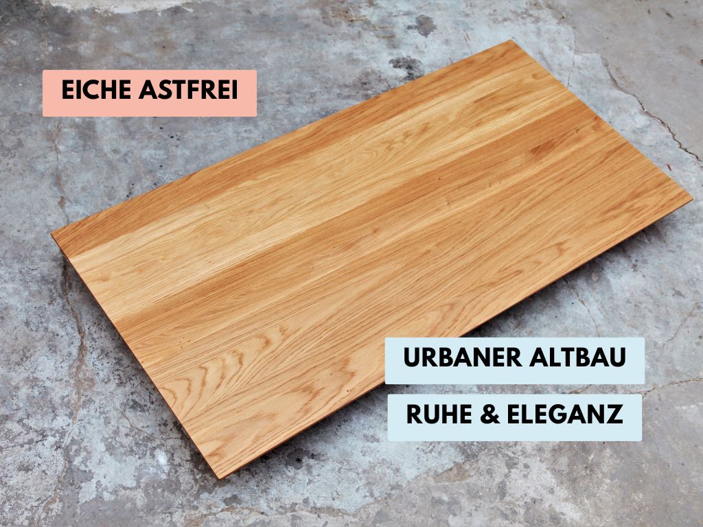 massivholztisch vom schreiner astfrei