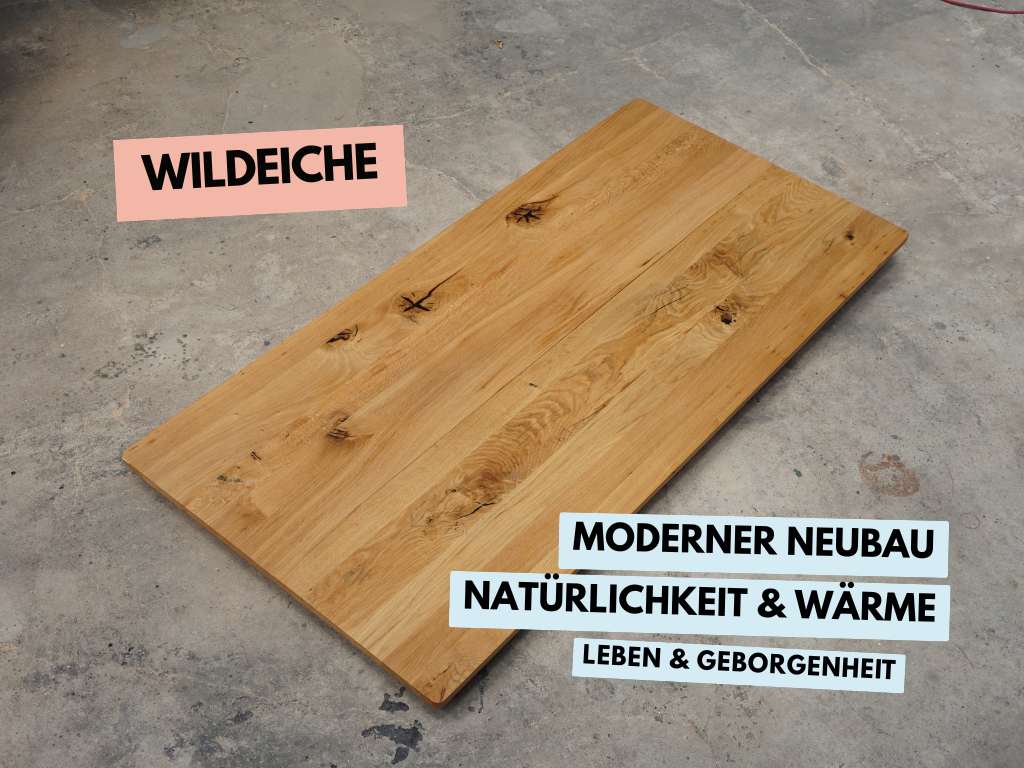 massivholztisch vom schreiner wildeiche für neubau moderner echtholztisch