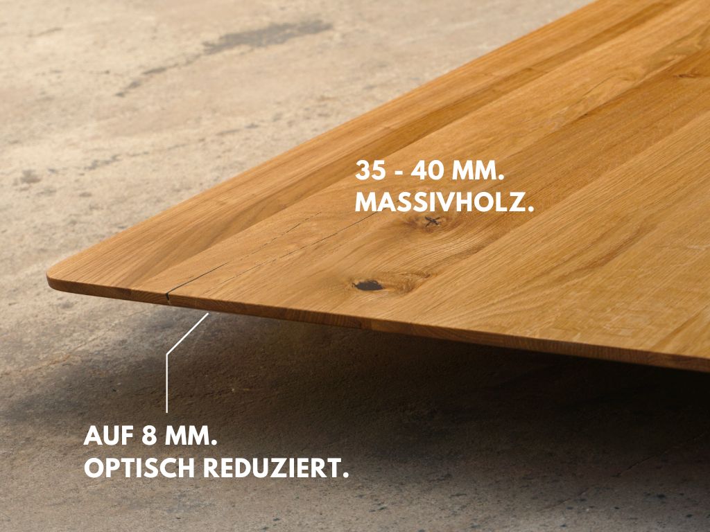 echtholztisch schweizer kante tischler