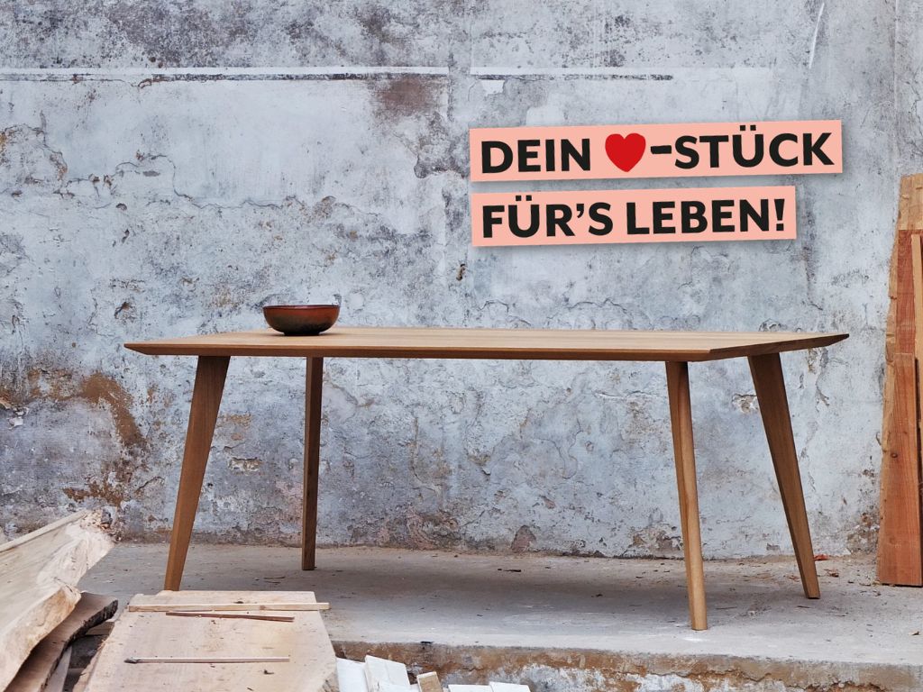 massivholztisch vom schreiner nach maß minimale schönheit eiche massiv mit schweizer kante