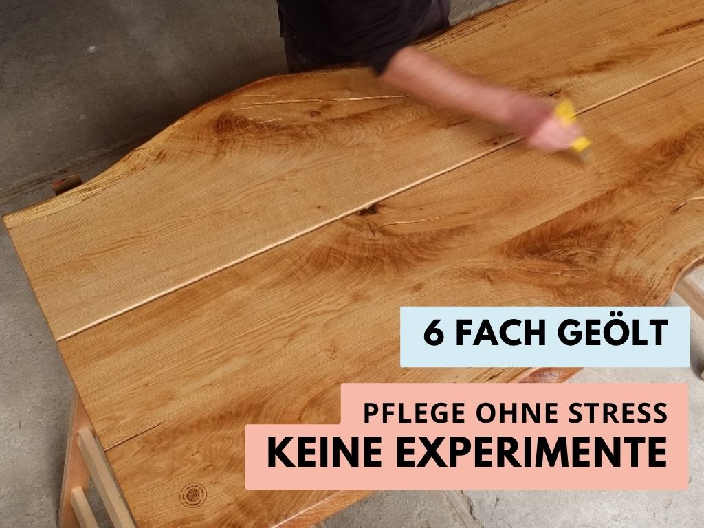 esstisch vom schreiner nach maß mit echter naturkante
