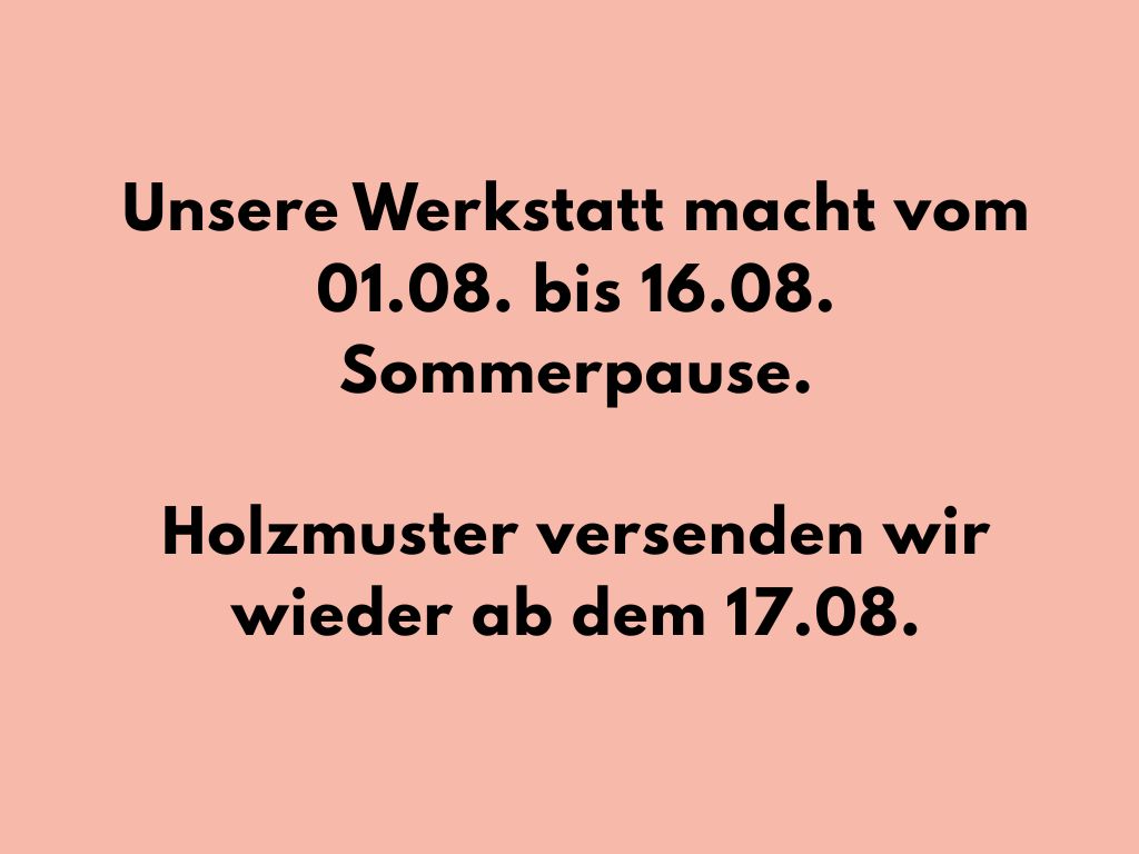 Stück vom Tisch. Zum anfassen.