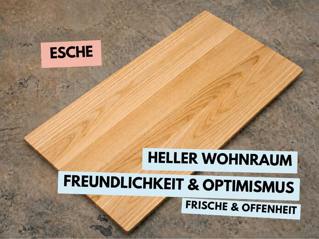 massivholztisch esche helle räume japandi echtholztisch 