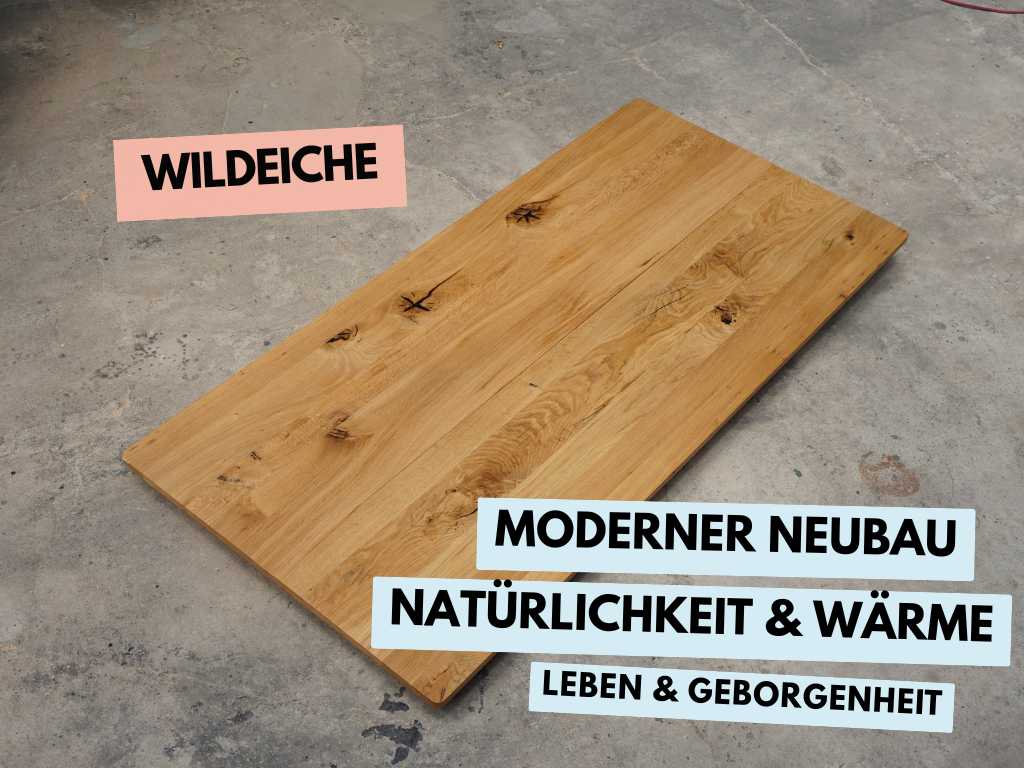 echtholztisch für neubau ist wildeiche vom schreiner 