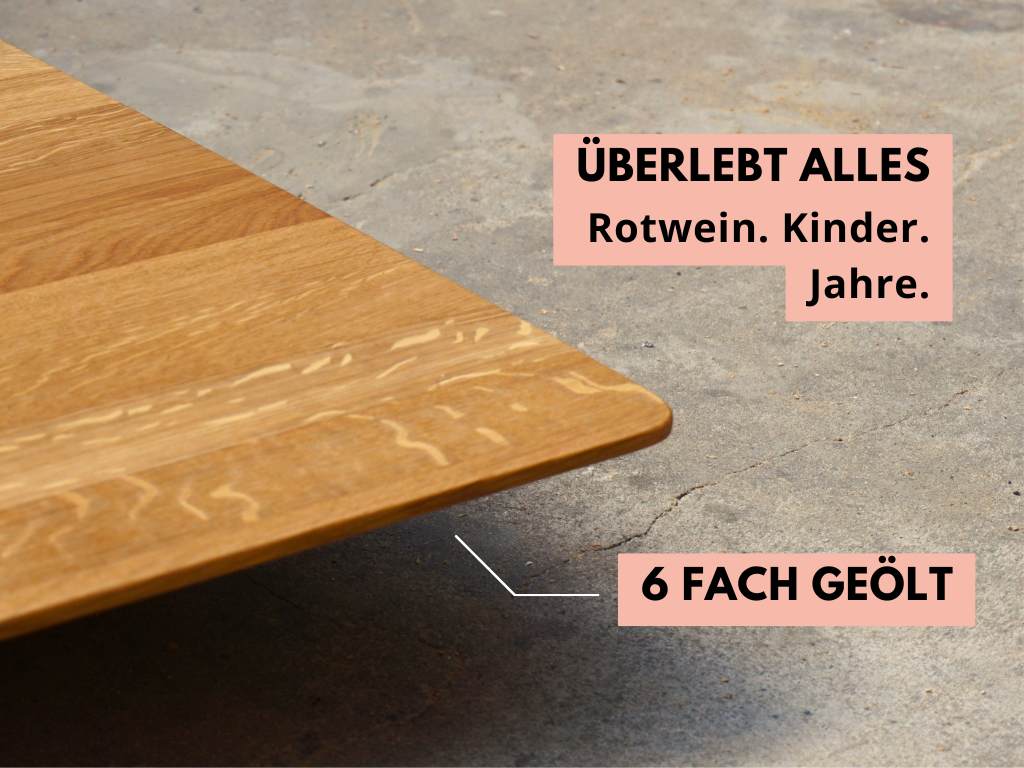 esstisch eiche kernbuche und esche massiv vom schreiner minimalistisch aus massivholz